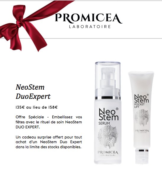 lab_promicea's tweet image. #OffreSpécial Embellissez vos fêtes avec le rituel de soin NeoStem Duo Expert ! 
labpromicea.com/fr/12-neostem-…