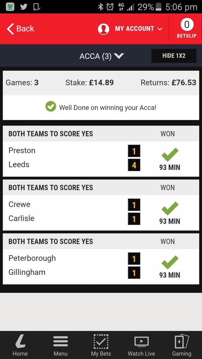 LPChaddy85's tweet image. Little win today @BTTSTips @AccaTrackerTM @PiggyBankTips @MattHoltTips @TipsToTop @FootySuperTips