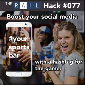 TheRailMedia's tweet photo. Boost Your Sports Bar's Social Media [Hack #077] #RestaurantHacks https://t.co/P6cLlPxKpR https://t.co/JxXQ2BEa6Q