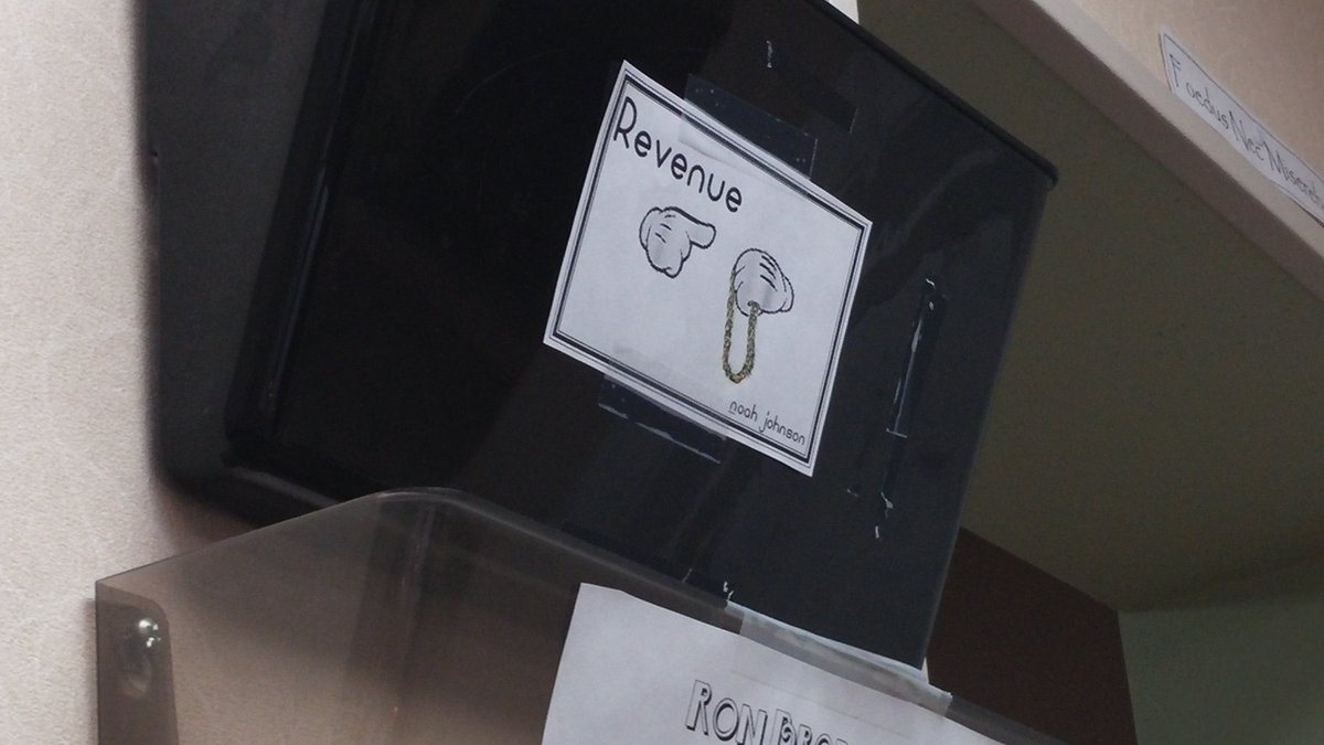 NoahAndRachel's tweet photo. My actual mailbox at work #RTJ https://t.co/gpfwx6sF83