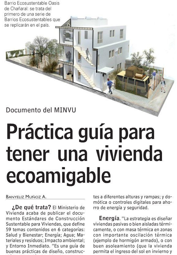 Minvu's tweet image. ¡La nota en @lun! 📰 -&amp;gt; bit.ly/2i8oOV9
¡Y acá puedes descargar los manuales! ♻️🏘 -&amp;gt; csustentable.minvu.cl/estandares-cs/