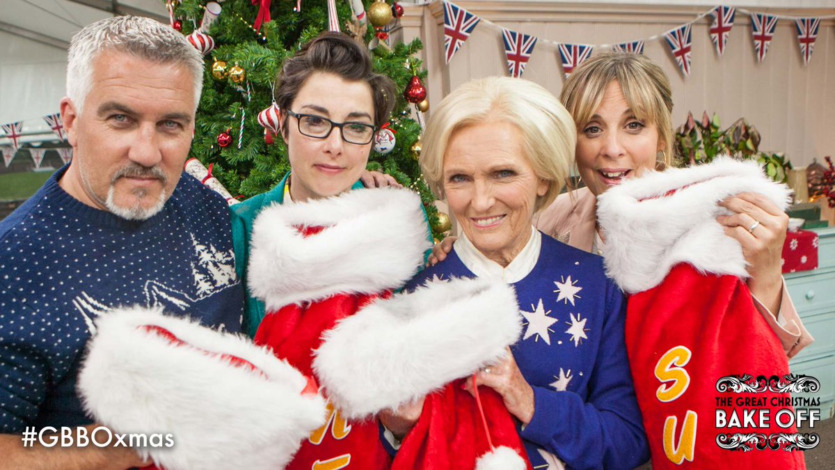 It's time to raise a glass to the gang of four. Through the tears over tiers and fun over bun, it's been a huge pleasure. 👏 #GBBOxmas