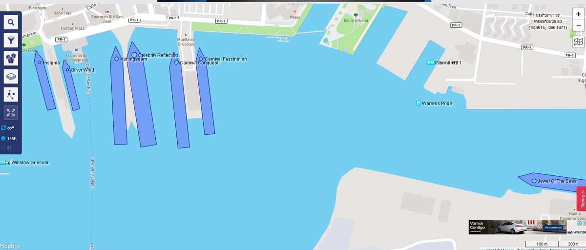 galactico1701's tweet photo. San Juan, llenito de cruceros en este momento.  @djspeedman @fortalezapr @angelmatos https://t.co/nSdtWecP2B