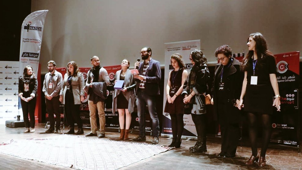 Sarra_Jouini's tweet photo. Announcing the winning team of the Debates Against Corruption #YAVinTunisia #MAC2016 https://t.co/7d16COEQgA