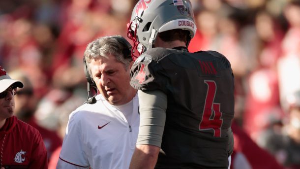 NBCSports's tweet photo. Mike Leach says Washington State QB Luke Falk will return in 2017 https://t.co/j8Tjo2Fd99 https://t.co/5whl0hsuLD