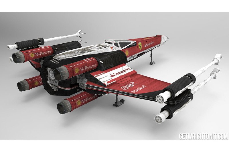 es_Motorsport's tweet photo. #Galería: X-Wing de #StarWars con inspiración #Fórmula1, por @3D_Artist: https://t.co/OYewcNPyVi
#RogueOne #Ferrari #XWing https://t.co/6bZYj3F5YM