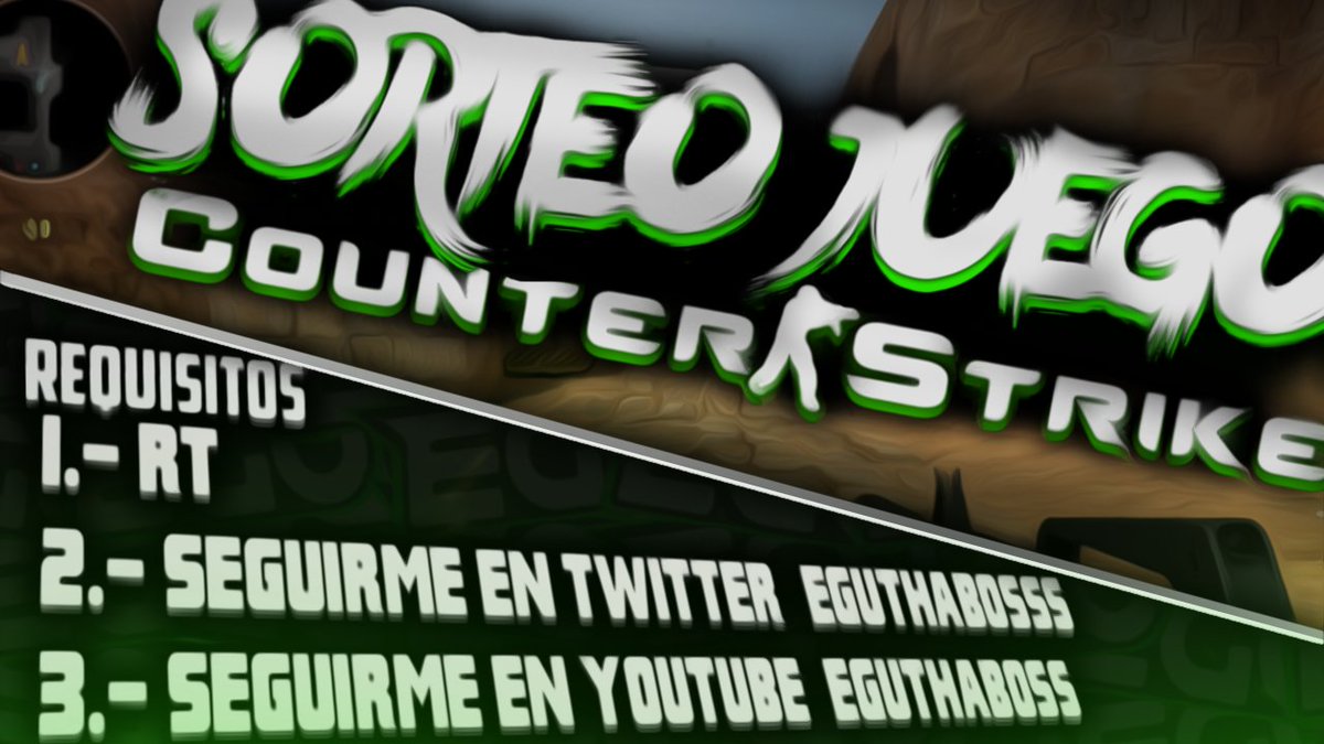 Eguthabosss's tweet image. 📢 ¡SORTEO de el juego CS:GO! 😱

Para participar➡
-🔃 Retweet
-Sígueme en @Eguthabosss 
-Sígueme en goo.gl/clLNxo

¡Suerte a todos!