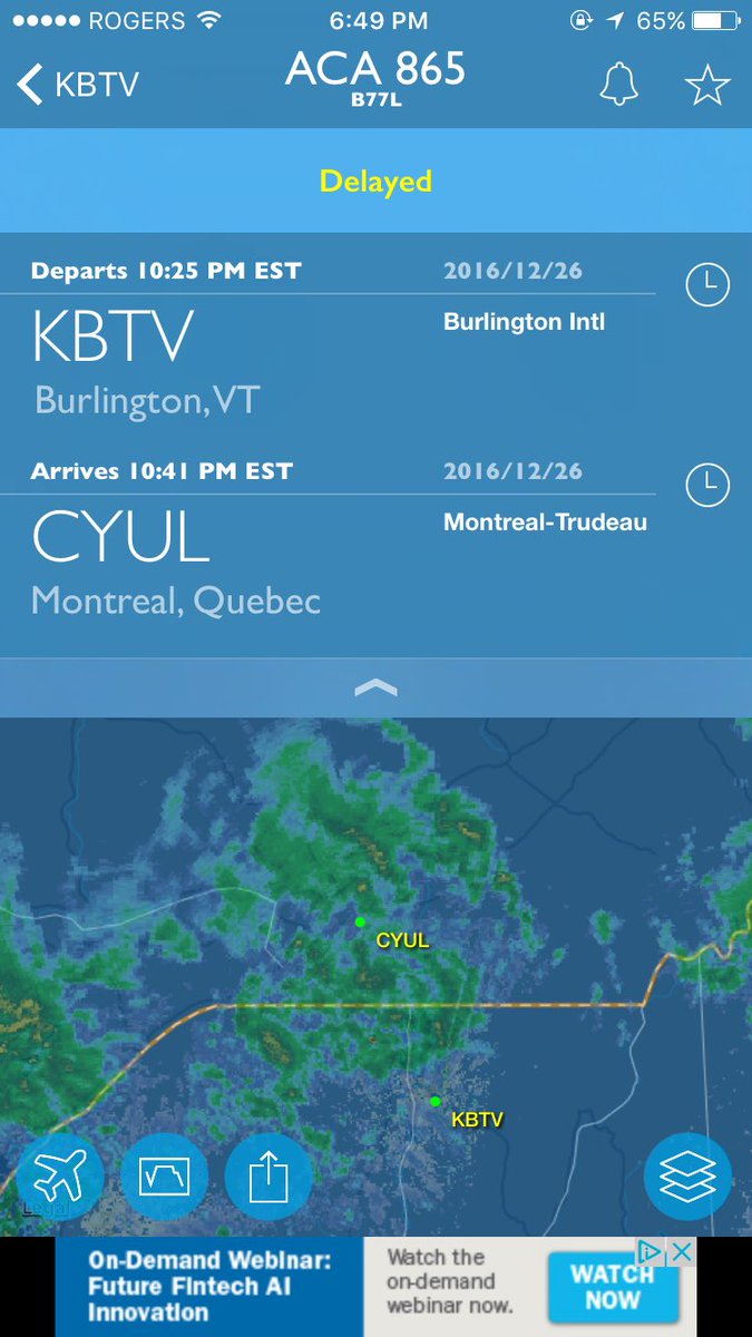Mark__Brandon's tweet photo. @AirCanada #B77L going to #BTV to pick up passengers from #AC865 to bring them home... wonder when the A330 will come home... https://t.co/hAIgl3sQPi