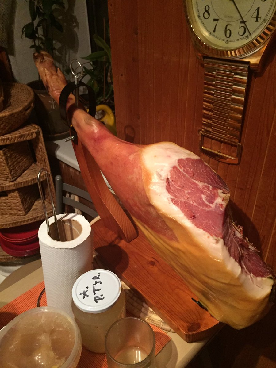 Chlevickas's tweet photo. Are you really Lithuanian if you don't have a whole pigs leg in your kitchen? #lithuanianproblems https://t.co/Frp8MSiUjn