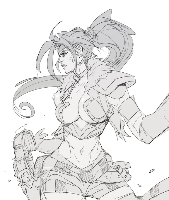 Fanart of Monika from @Battle_Chasers @JoeMadx 