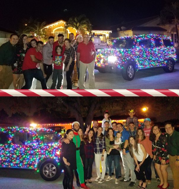 THE305GUY's tweet photo. On the night before Christmas, the #786CHICK &amp; #305GUY #ChristmasCar was right where it always is...#HomeForTheHolidays! #MerryChristmas https://t.co/rSCyiFKIJN