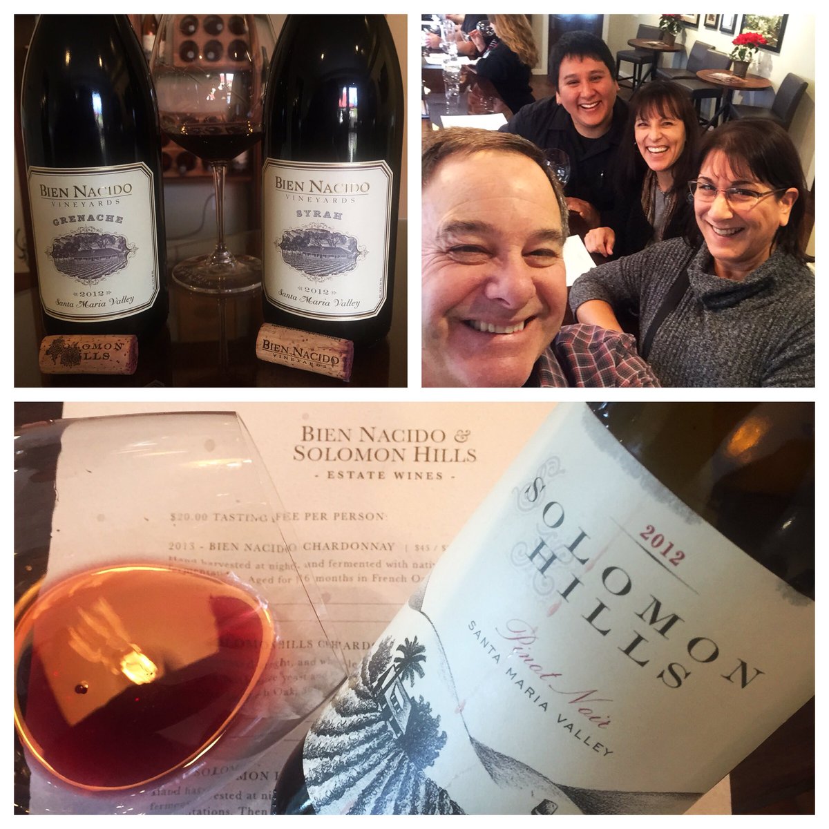 More #winetasting in <a href="/losolivosca/">Los Olivos, CA</a> <a href="/BienNacido/">Bien Nacido</a> <a href="/SolomonHills/">Solomon hills</a> #pinotnoir #syrah #grenache @805drink