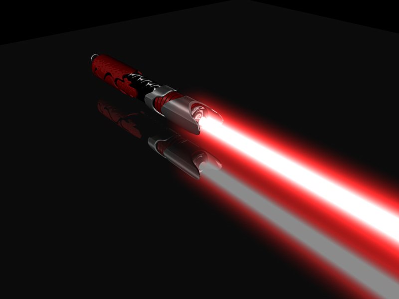 Awwwwww Akasha's first training lightsaber! #christmaspresent