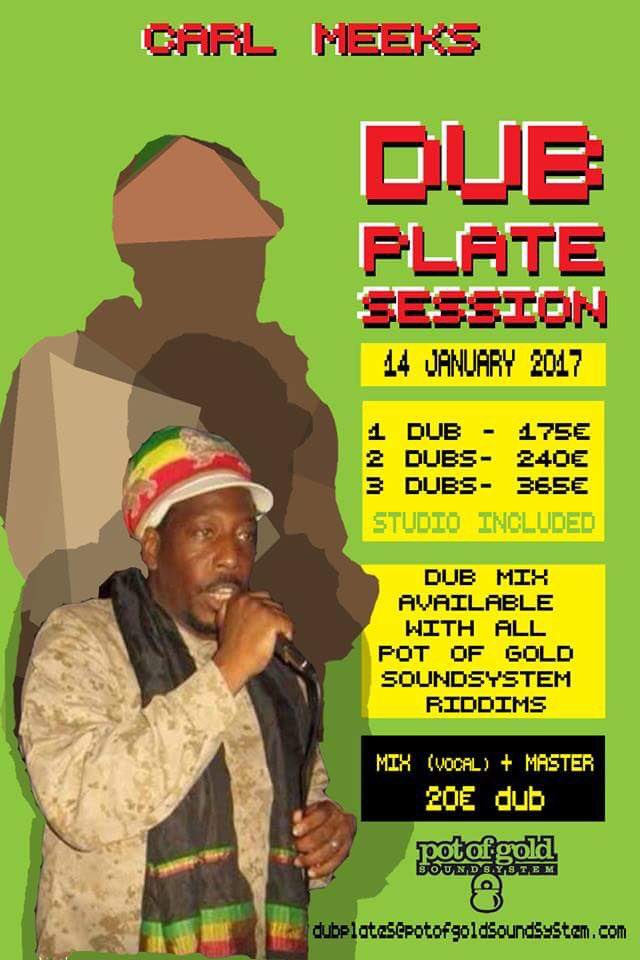 PotOfGoldSound's tweet photo. CARL MEEKS DUBPLATE SESSION!!! 14 JANUARY 2017!!!!
link up!! dubplates@potofgoldsoundsystem.com   #Dubplate #Special #SpecialDubplate #Dub https://t.co/6Ky65aSDO8