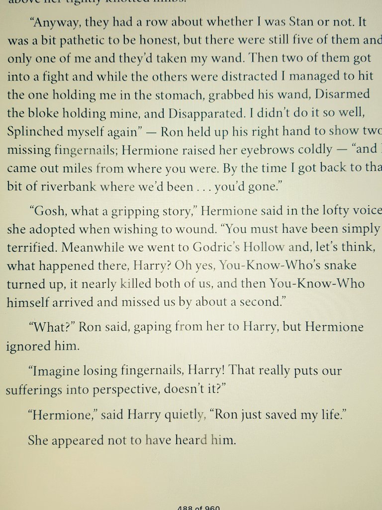 baileyalanm's tweet photo. Hermione is so savage!! 😂 #ScrewRon https://t.co/uvajDPbX5s