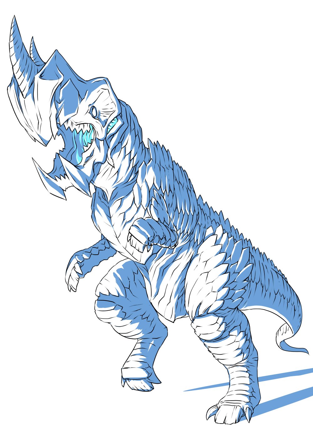 アボラス 怪獣郷 青色発泡怪獣 アボラス | 怪獣玩具に魅せられて