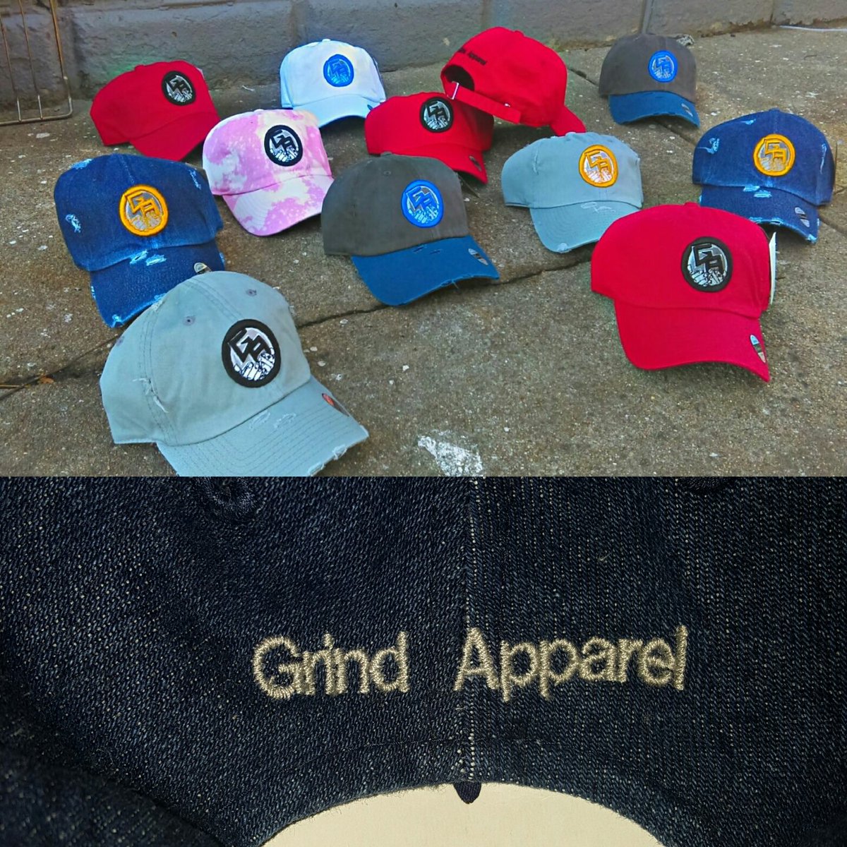 MovesIMake's tweet photo. Grind apparel dad hats for his &amp; hers now available contact me for further purchase info: #GA #GRINDAPPAREL https://t.co/c8eIgwL5JR