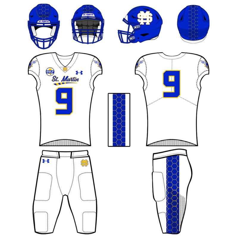 TheGCConference's tweet image. UNIFORM UPDATE: St. Martin Football.