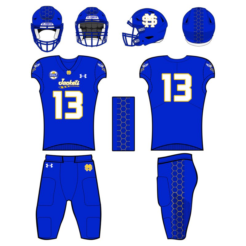 TheGCConference's tweet image. UNIFORM UPDATE: St. Martin Football.