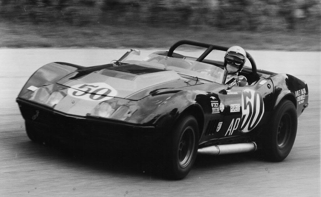 Tony DeLorenzo (No. 50 Hanley Dawson Chevrolet Corvette), 1st in A Production at the 1968 SCCA June Sprints <a href="/roadamerica/">Road America</a>.