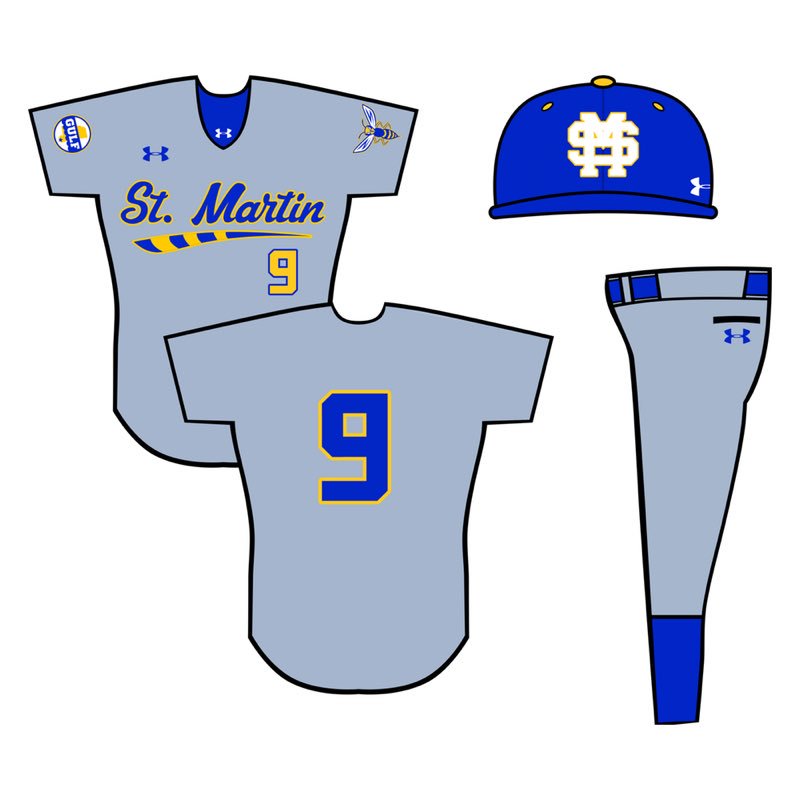 TheGCConference's tweet image. UNIFORM UPDATE: St. Martin Baseball.