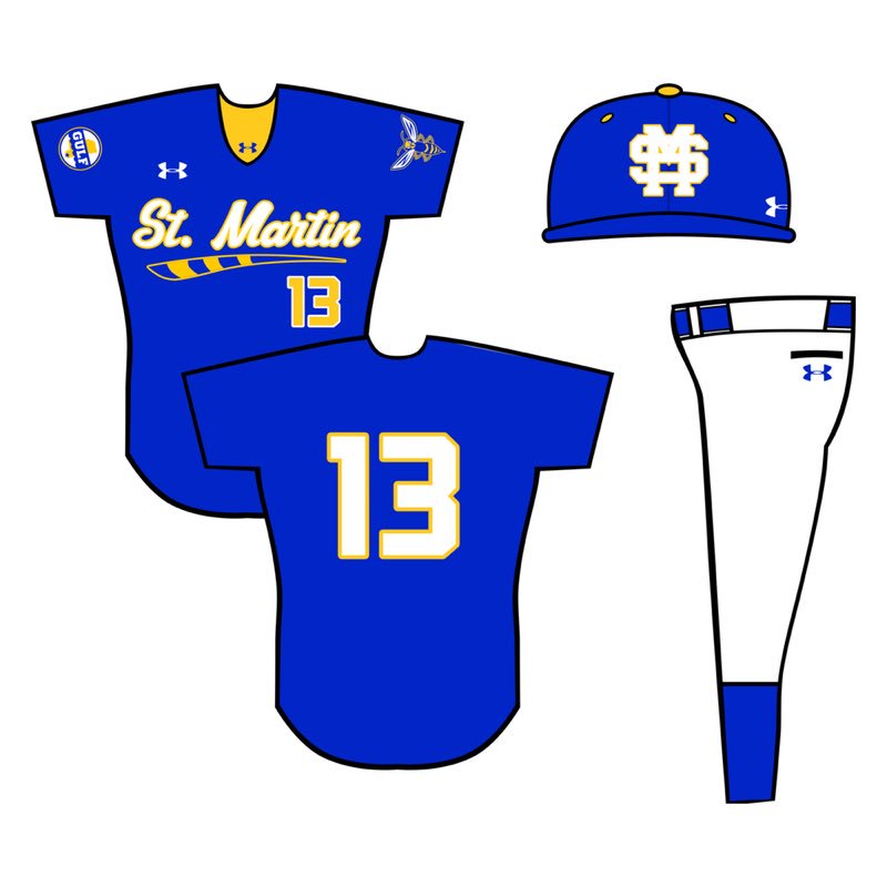 TheGCConference's tweet image. UNIFORM UPDATE: St. Martin Baseball.