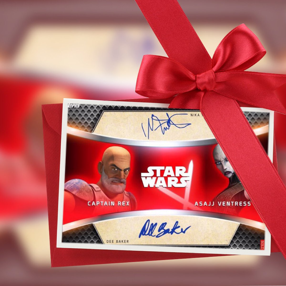 SWCT_info's tweet image. Bonus 12 Days of #SWCT giveaway!
FOLLOW AND RT TO WIN!
A 300cc Rex/Asajj Double Sig 😳
Winner chosen in 48hrs.

Thanks @jedih8r 😘