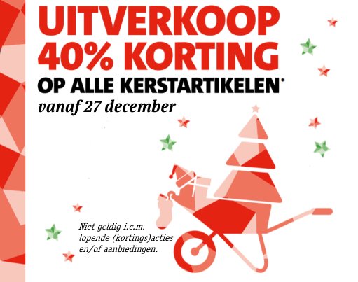 Intratuin kerstopruiming Intratuin kerstopruiming