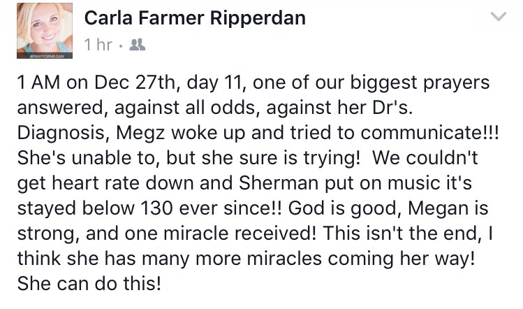 tylajade_14's tweet photo. Oh my God, I've never heard better news!!! God is so good, and Meg is so strong. Keep fighting babe, I'm so proud of you ❤️❤️ https://t.co/Re7iWdLQ4g