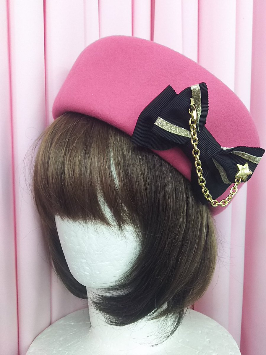 Angelic Pretty Twinkleトーク帽 ピンク ￥3.800- 入荷しました♥