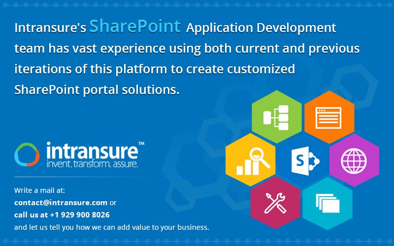 intransure's tweet image. #SharePoint #SharePointDevelopment #SharePointApplicationDevelopment #WebsiteDevelopment goo.gl/zJHPqd