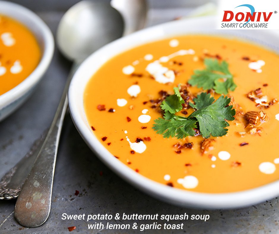 donivcookware's tweet photo. Don’t let the cold weather keep you from enjoying fresh produce. Cook sweet potato &amp; butternut squash soup in #DONIV's #PressureCooker. https://t.co/xcm3lWh9fS