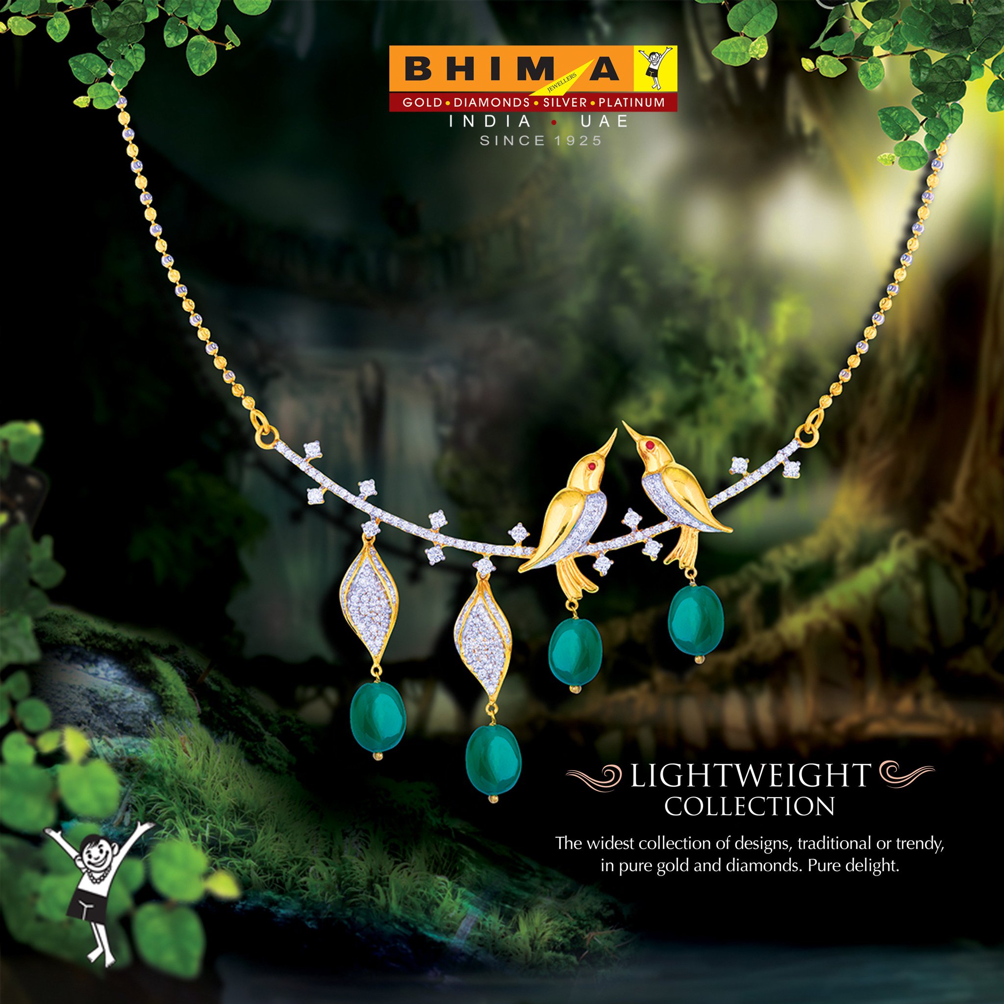 Bhima jewellers 2024 light weight collections