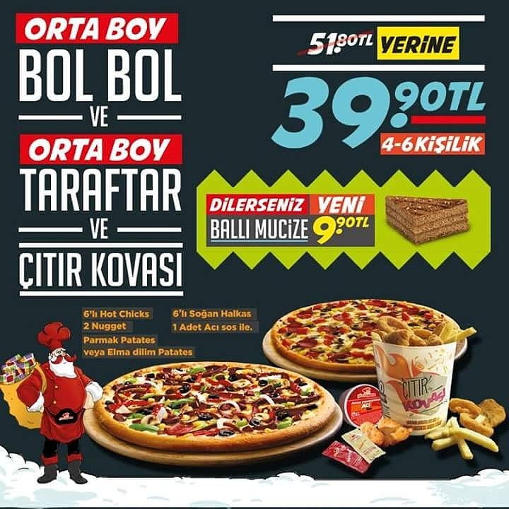 PİZZA PİZZA LEZZETLERİ HER YERDE
Bandırma Liman Avm'de #bandirma #pizza #pizzapizza #yilbasikutlamalari #yeniyil