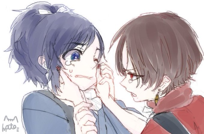 睨み合いのtwitterイラスト検索結果 古い順