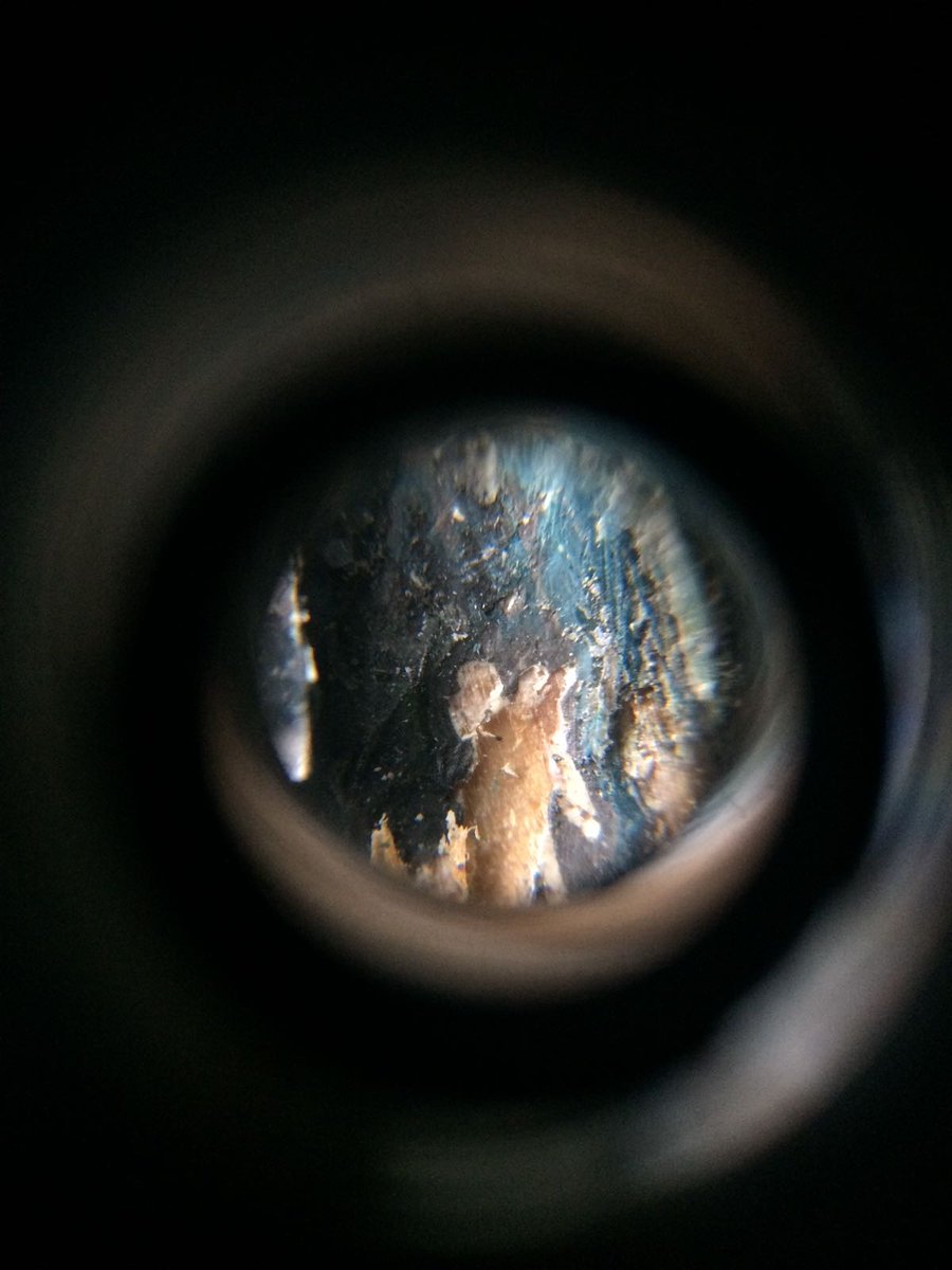 history_design's tweet photo. Front door (1880) heavily sanded down in the past, but found tiny bits of original dark teal! #architecturalpaintresearch @monumentenbezit https://t.co/PmZdbk6vAe