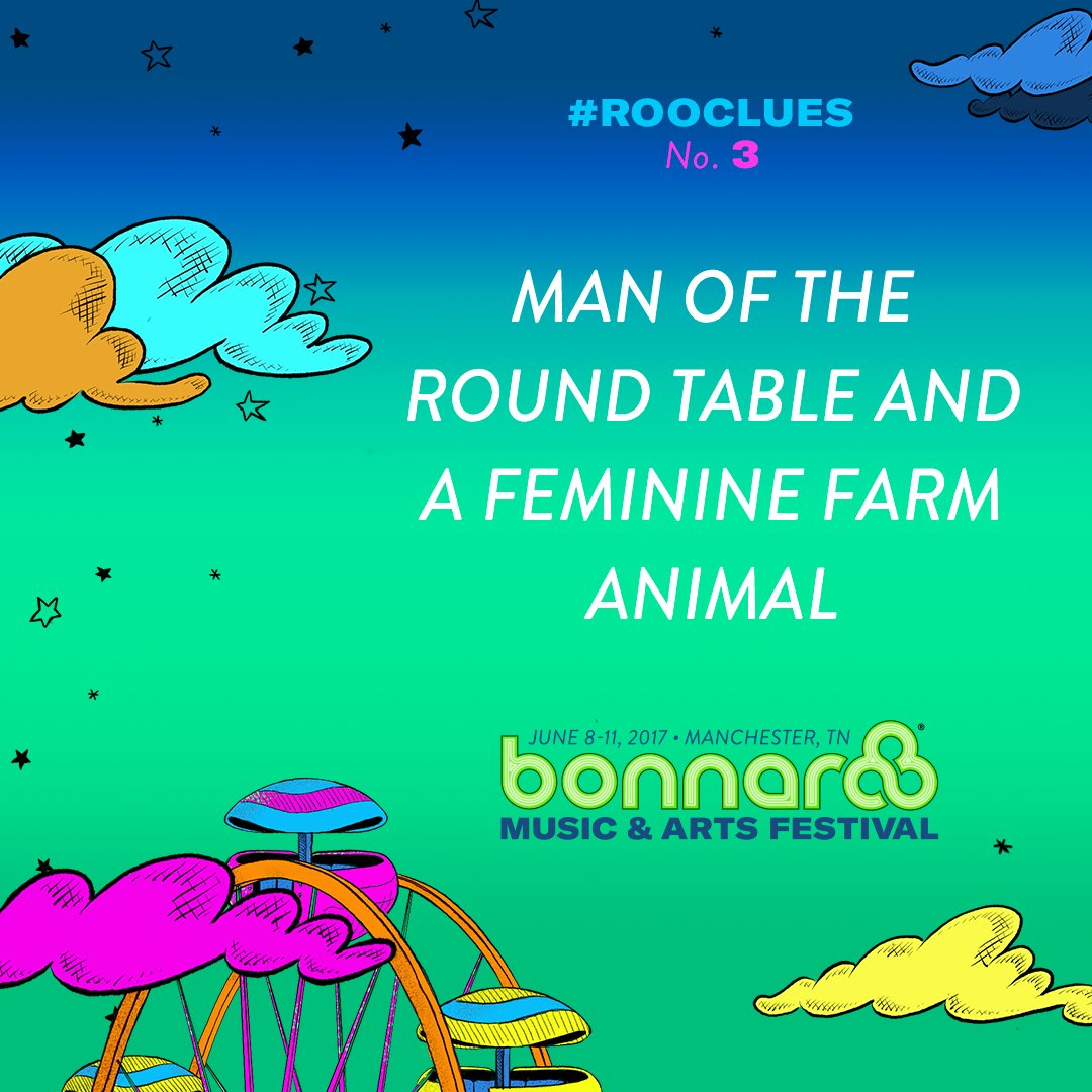 Bonnaroo's tweet image. Time for more #RooClues! Check bonnaroo on snapchat for a hint from Roofus! #Bonnaroo
