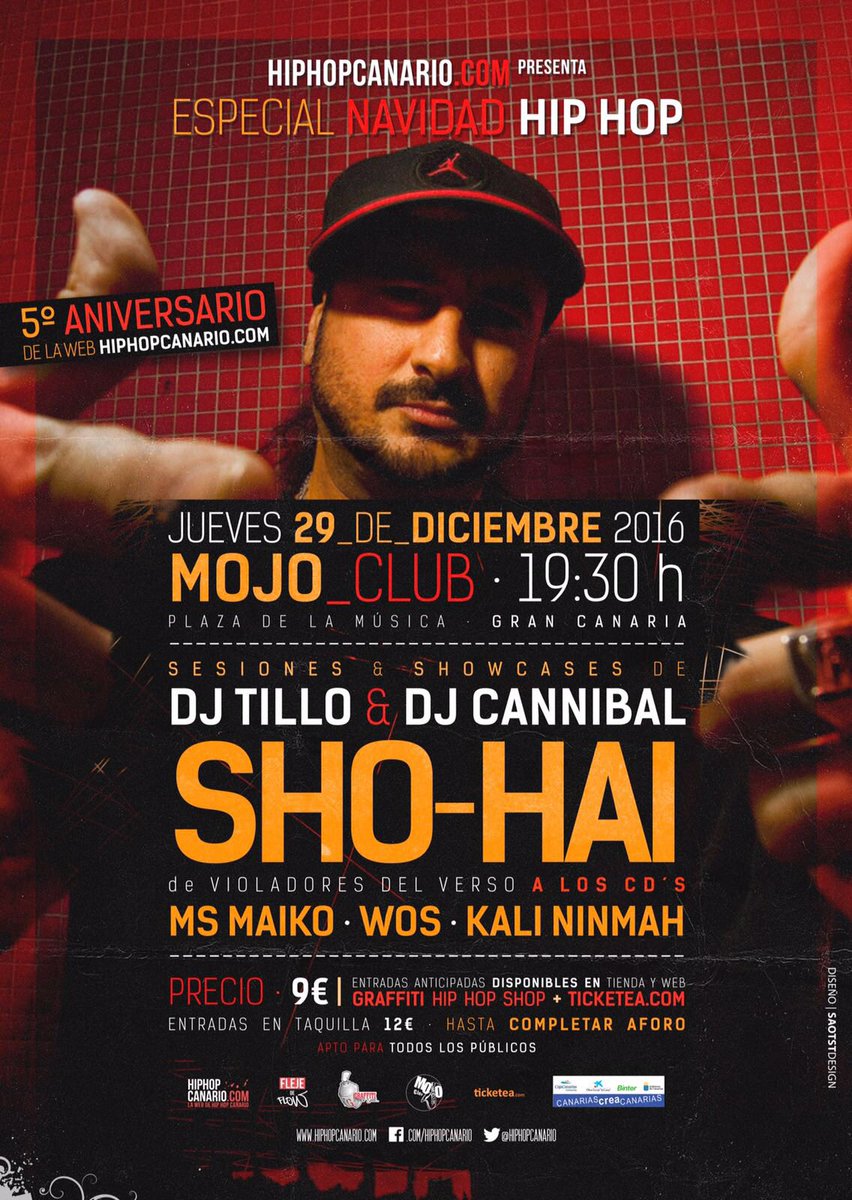 ShoHai_Real's tweet photo. Este jueves 29, estoy en las Palmas"A LOS CDS",y trincando el micro soltando algún track.
Fiestón de fin año!
Feliz Navidul!!
🎅🏻🤘🏼🍾
Paz. https://t.co/UtKShhzPeo