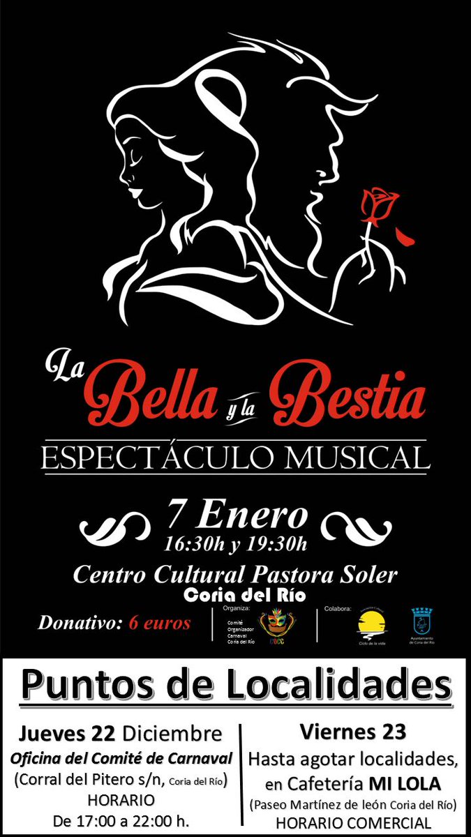 ¿Quieres ver La Bella y la Bestia gratis? Pues atentos que en breve traemos el sorteo de una entrada doble. (Ya a la venta las entradas)