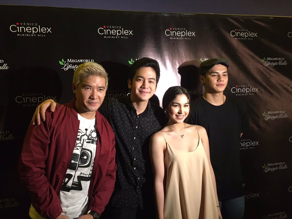 iamjamesbanaag's tweet photo. PHOTOS: @officialTIMYAP holds special block screening of #VinceandKathandJames tonight at Venice Cineplex, McKinley Hill. #VKJBoxOfficeDay3 https://t.co/U17abBr1jk