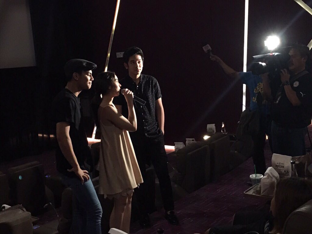 iamjamesbanaag's tweet photo. PHOTOS: @officialTIMYAP holds special block screening of #VinceandKathandJames tonight at Venice Cineplex, McKinley Hill. #VKJBoxOfficeDay3 https://t.co/U17abBr1jk