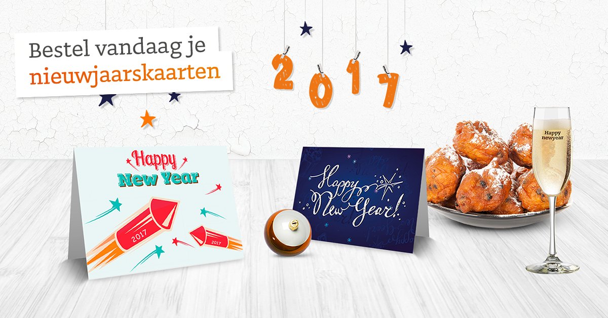 Begin het nieuwe jaar goed en stuur een leuke #nieuwjaarskaart. Bestel ze nu met 10% #korting ➜ printde.al/nieuwjaarskaar…