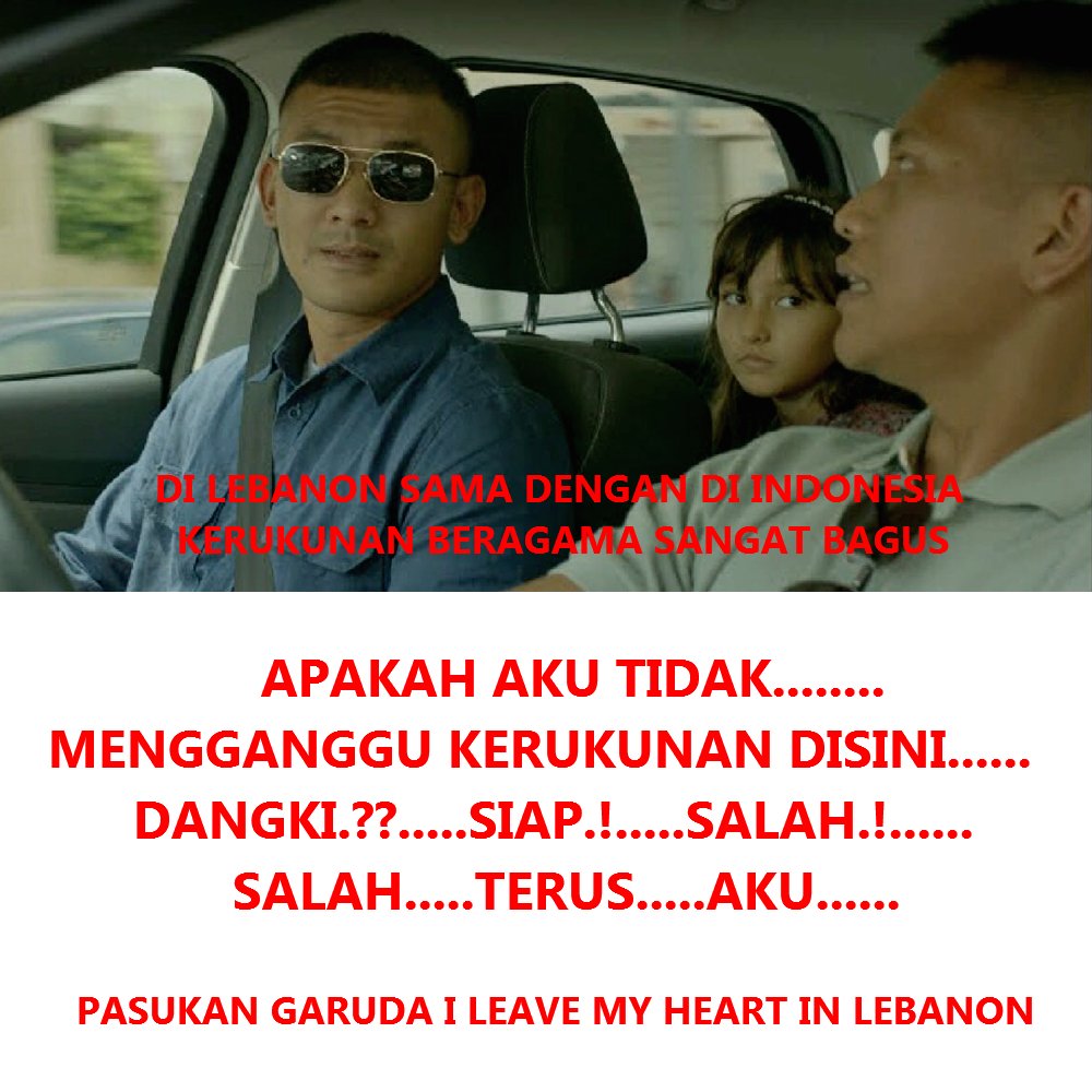 garuda_pasukan's tweet photo. Masih tayang Pasukan Garuda I Leave My Heart in Lebanon di bioskop Indonesia #standupcomedy  #kebersamaan #ikanasin #latepost https://t.co/FvY0whWVc5