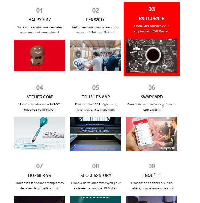 lnallain's tweet photo. Calendrier de l'Après @Cap_Digital : 31 cases de Futur proche à ouvrir comme bon vous semble #free2017 https://t.co/LXGveOsDz0 https://t.co/S9MpQbjVty