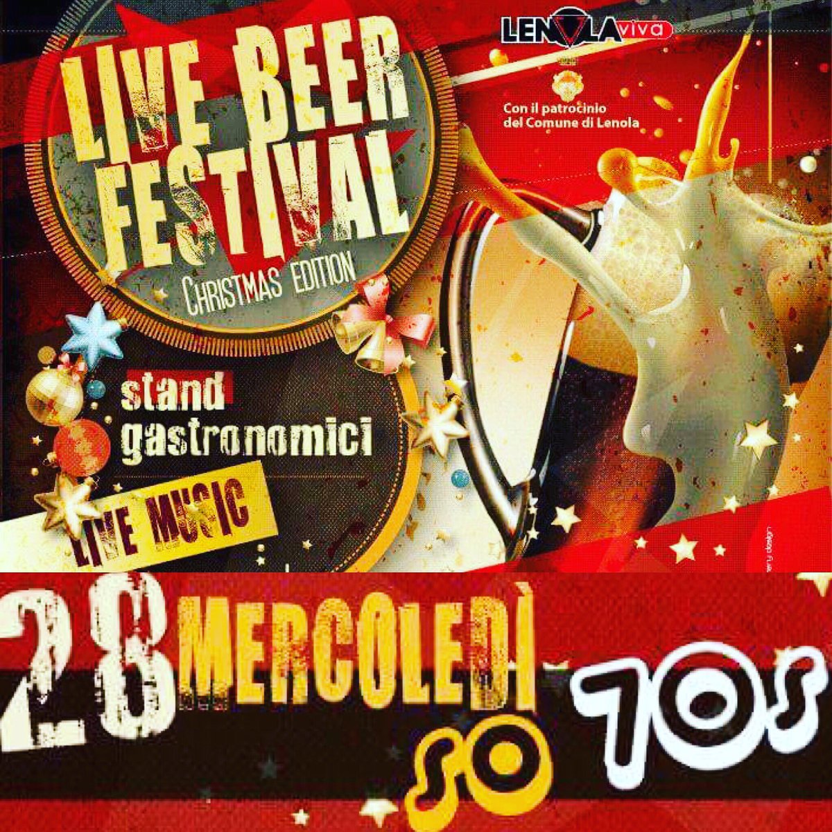 so70live's tweet photo. LIVE BEER FESTIVAL @so70live 
FIUMI DI BIRRA, specialità bavaresi e musica live, in località Colle Lenola. Non mancate! https://t.co/MPY9TcHerJ