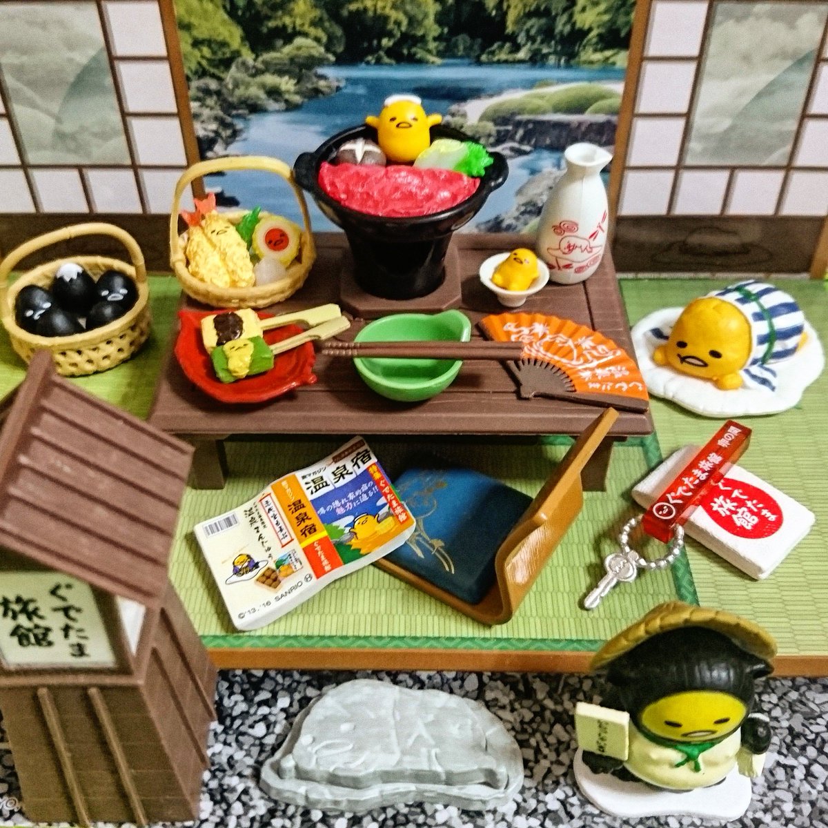 ぐでたま旅館 フィギュアセット RE-MENT ミニチュア リーメント