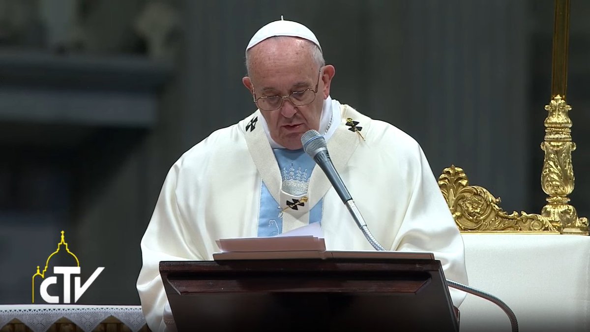 #PapaFrancesco celebra la Messa della Solennità di Maria Santissima Madre di Dio. SEGUI ORA LA DIRETTA TV ➡ goo.gl/MxqPuJ