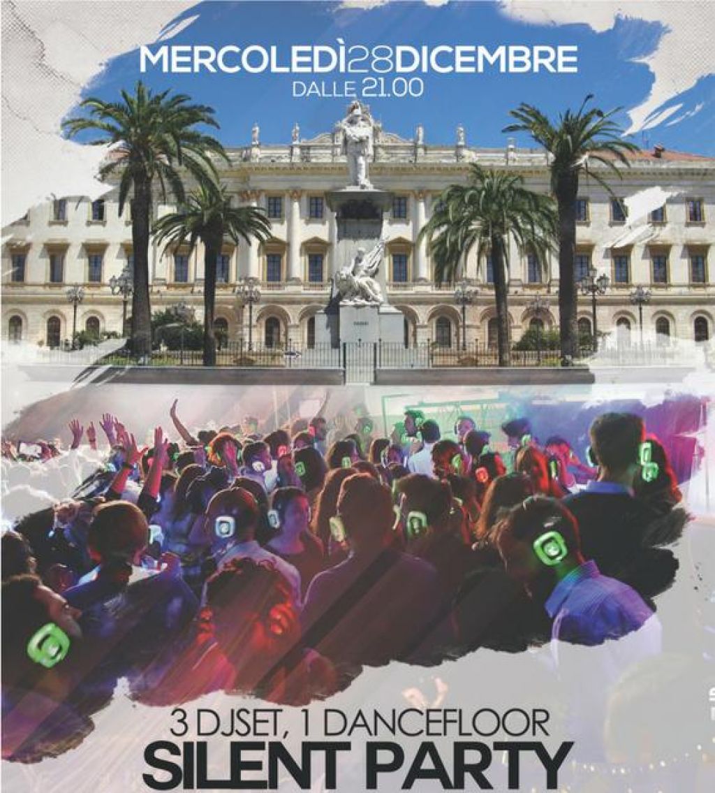 TurismoSassari's tweet photo. Mercoledì 28 dicembre arriva a #Sassari il Silent Party. L'appuntamento è in piazza d'Italia dalle ore 21.https://t.co/uODoUq9lo5 https://t.co/Mt6awtpQVk