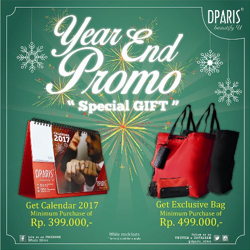istanaplaza's tweet photo. Year End Promo Special Gift from D' Paris ! Get Exclusive Calendar 2017 &amp; Bag with T &amp; C Apply. Valid until 1st Jan 2017. #Promo_IP https://t.co/GrrwG3IZ0H