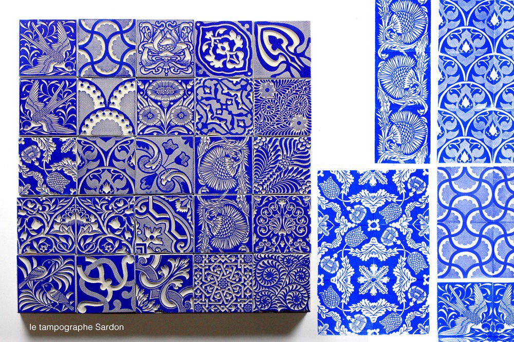 bertrand_caza's tweet image. #DECO Et si on se faisait un mur d&apos;#AZULEROS avec les tampons @Tampographe Sardon ? dispo sur letampographe.bigcartel.com